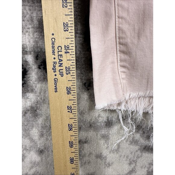 Mother The Looker Ankle Step Fray Jeans‎ Womens Size 29 Pink Lemonade Stretch - Picture 9 of 15
